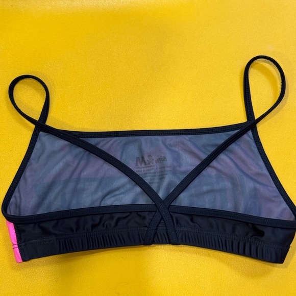 Betty Designs Squad 2023 Swim Top - Pink and Black. Size medium - Picture 3 of 4